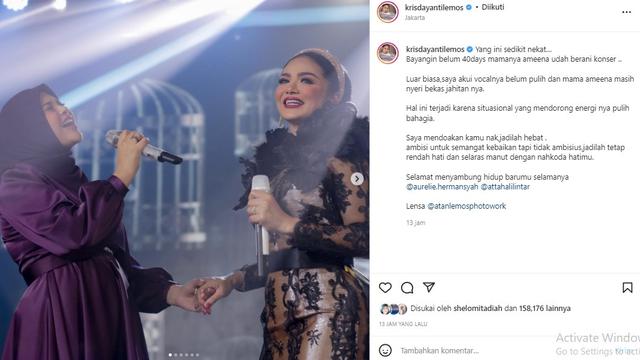 Aurel Hermansyah - Krisdayanti (Foto: Instagram/@krisdayantilemos)