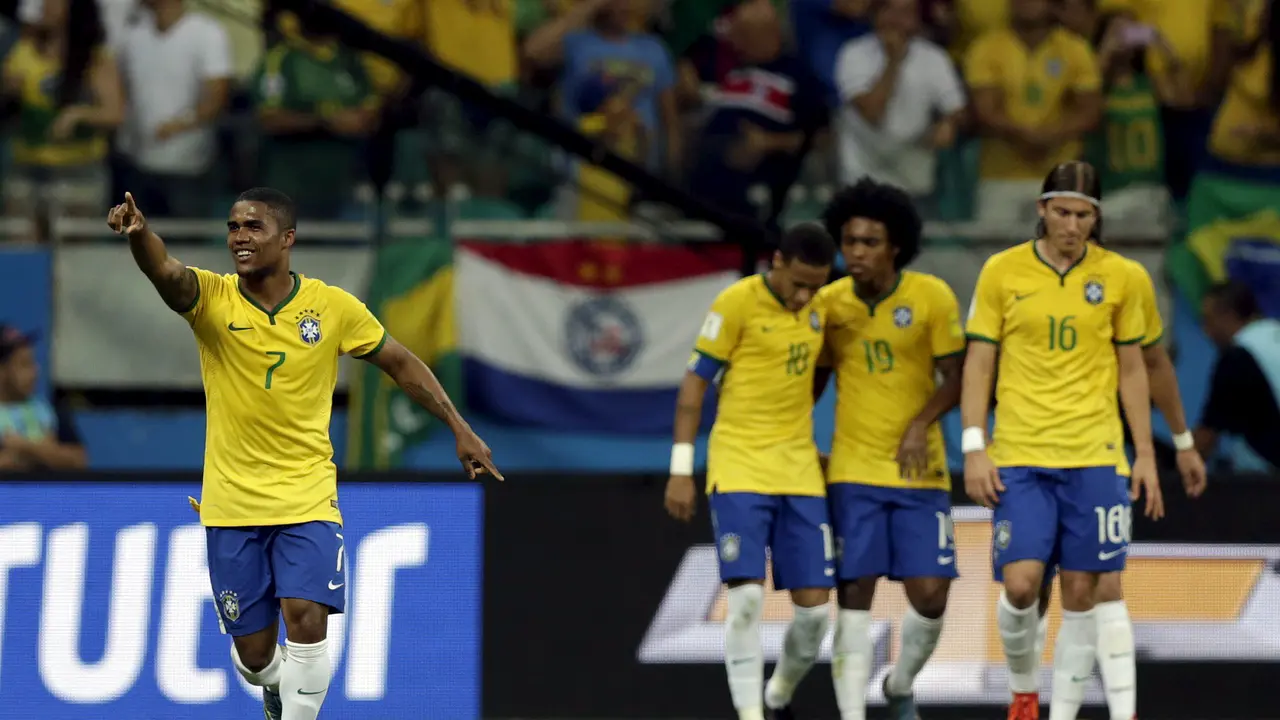 Selebrasi Pemain Brasil