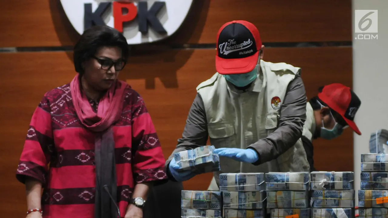 KPK Tunjukkan Uang Miliaran Rupiah Kasus Suap Wali Kota Kendari