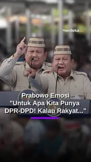 Prabowo Emosi Depan Panglima - Kapolri: Untuk Apa Kita Punya DPR, DPD! Kalau Rakyat ...
