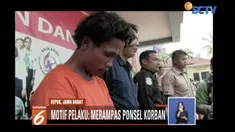 Saat diperiksa polisi, tersangka mengakui perbuatannya dan membunuh korban seorang diri.
