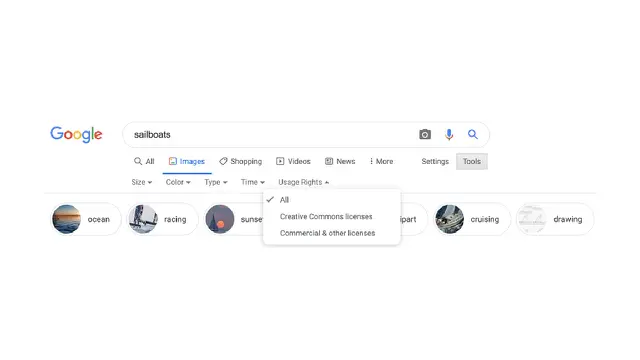 Cara Mencari Tahu Lisensi Gambar di Google Images