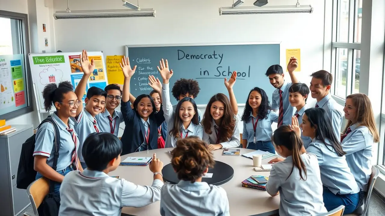 tujuan demokrasi di sekolah
