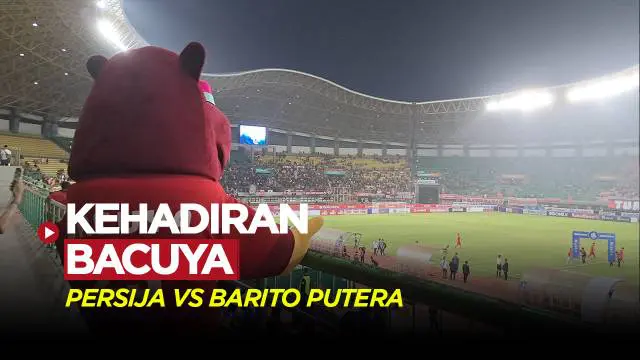 Berita Video, kehadiran maskot Piala Dunia U-17 2023 (Bacuya) di laga Persija Vs Barito Putera pada Sabtu (7/10/2023)