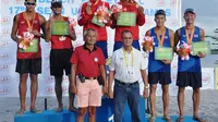 Tim bola voli pantai Indonesia raih medali emas (Ajeng Resti/Liputan6.com)