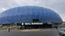 Tampak luar Stadion Reale Arena yang bernama asli Anoeta Stadium, Markas Real Sociedad yang berlaga di LALIGA 2023/2024. (Bola.com/Yus Mei Sawitri)