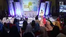 Direktur Programming SCM Harsiwi Achmad saat jadi pembicara dalam gelaran Emtek Goes to Campus (EGTC) 2018 di Universitas Negeri Semarang (UNNES), Semarang, Rabu (18/7). (Liputan6.com/Herman Zakharia)