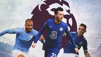 Premier League - Kyle Walker, Ben Chilwell, Lucas Digne (Bola.com/Adreanus Titus)