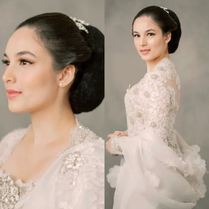 Pesona Chelsea Islan Dibalut Kebaya Putih