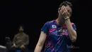 Tunggal putri Jepang, Sayaka Sato, menjadi juara Indonesia Open usai mengalahkan tunggal Korsel, Sung Ji-hyun di JCC, Jakarta, Minggu (19/6/2017). Sayaka Sato menang dengan skor 21-13, 17-21, dan 21-14. (Bola.com/Vitalis Yogi Trisna)