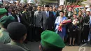 SBY meminta kepada seluruh lapisan masyarakat untuk mendukung pemerintahan yang baru yang akan dipimpin Jokowi-JK, Jakarta, Senin (20/10/2014) (Liputan6.com/Herman Zakharia)