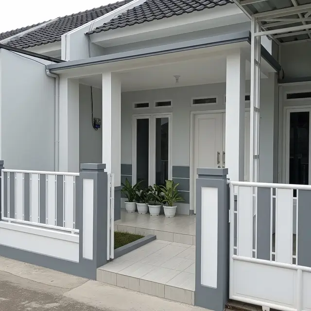 9 Kombinasi Warna Cat Teras dan Pagar Rumah Minimalis, Ciptakan Fasad Modern