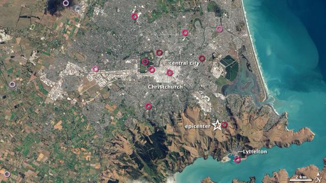 Gempa magnitudo 6,3 mengguncang Christchurch, Selandia Baru pada 22 Januari 2011