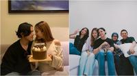 Potret kejutan ultah Faishal Tanjung adik Sheila Dara, Nadin Amizah ikut meriahkan. (sumber: Instagram/cakecaine/sheiladaisha)