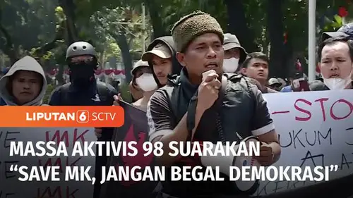 VIDEO: Akademisi dan Aktivis 98 Demo Tolak RUU Pilkada, Ingatkan Putusan MK Final dan Mengikat