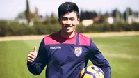 Pemain Cagliari Han Kwang-Song. (www.instagram.com/han_official_fan_page/?hl=id)