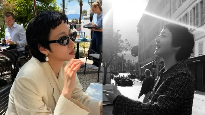 Gaya Rebel Stylish Kim Go Eun Jadi Human Chanel Keliling Italia, Tak Ragu Pamer Wajah Polos Tanpa Makeup