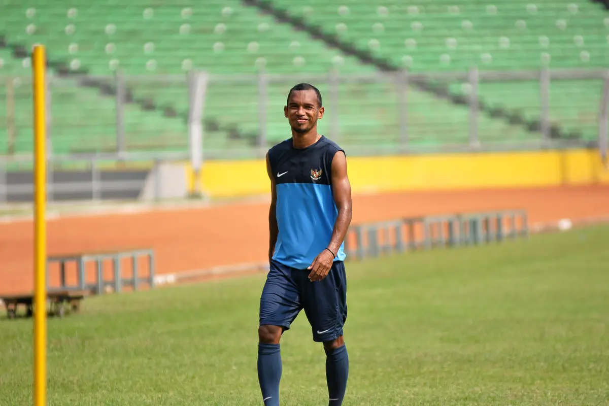  Winger Semen Padang Nur Iskandar (Helmi Fithriansyah/Liputan6.com)
