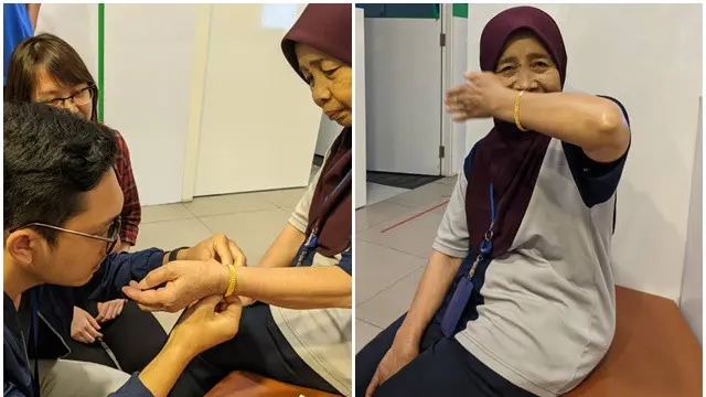 Diputus Kerja, Petugas Kebersihan Ini Dapat Hadiah Gelang Emas dari Karyawan