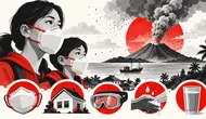 Infografis: Tips Hadapi Abu Vulkanik Anak Krakatau