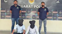 Kepolisian Gujarat, India, menangkap dua pelaku penyerangan terhadap sejumlah mahasiswa asing yang sedang salat. (Dok. Polisi Gujarat)