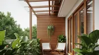 Teras kecil tampak luas 2025. (Liputan6.com/Gemini.ai)