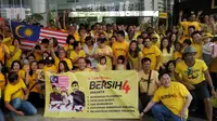 WN Malaysia di Indonesia Ikut Demo Tuntut PM Najib Razak Mundur