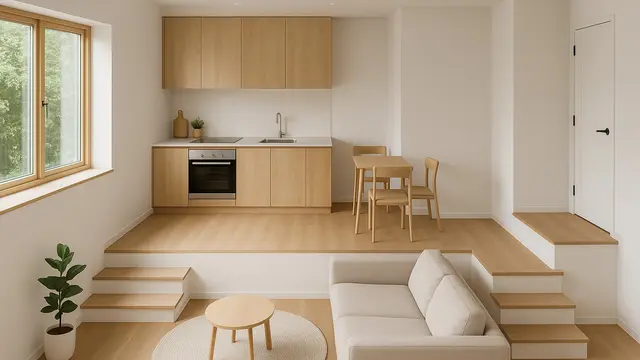 Desain Rumah Split Level Sederhana