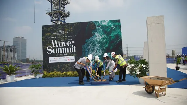 Jakarta Premium Outlets menggelar Topping Off Ceremony sebagai perayaan dari proses perjalanan konstruksinya yang kini telah memasuki tahap akhir.