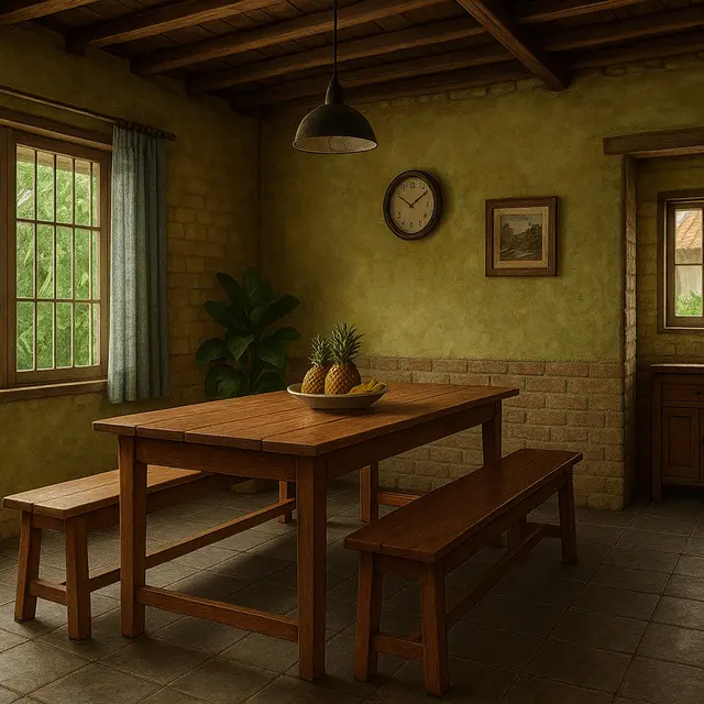 Desain Interior Rumah Sederhana di Kampung, Nuansanya Bikin Nostalgia/ChatGPT
