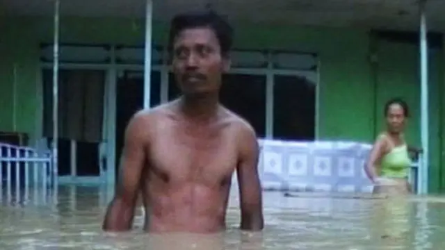 Sungai Blega Meluap, Ratusan Rumah di Bangkalan Terendam