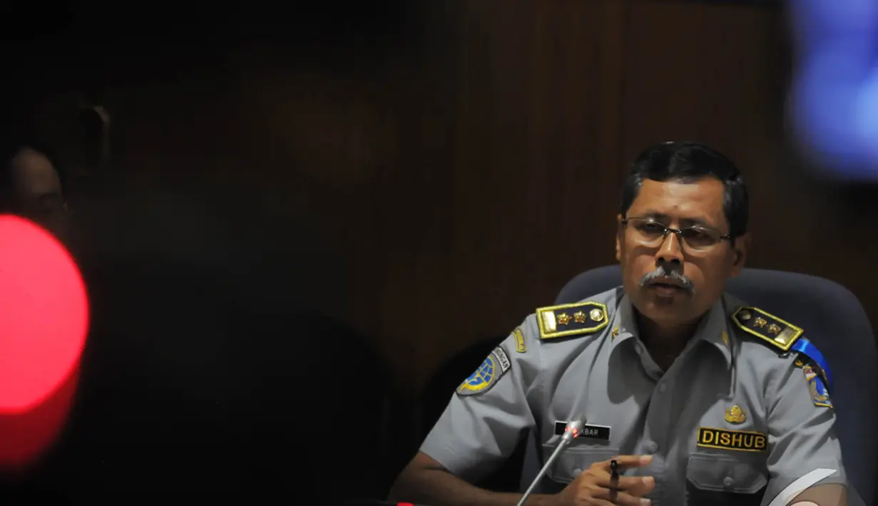 Kepala Dinas Perhubungan DKI Jakarta Muhammad Akbar mendukung rencana Pemda DKI membatasi sepeda motor melintas di beberapa kawasan di Jakarta, Selasa (2/12/2014). (Liputan6.com/Herman Zakharia)