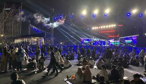 Situasi di Ancol jelang perayaan tahun baru 2026. (Dok. Antara)