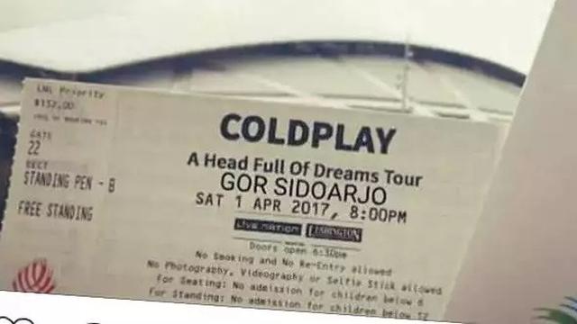 6 Editan Tiket Konser Ini Absurd Banget, Fans Coldplay Senyum Lebar