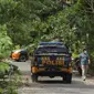 Suasana penggeledahan rumah terduga teroris di Padukuhan Ngawu, Kalurahan Ngawu, Kapanewon Playen, Gunungkidul, Yogyakarta. (Liputan6.com/Hendro Ary wibowo)