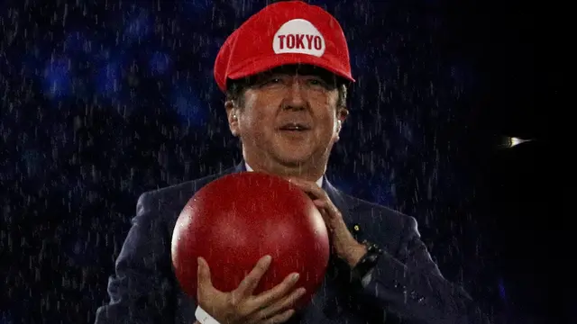 20160821-PM Jepang Jadi Mario Bros di Penutupan Olimpiade 2016-Brasil