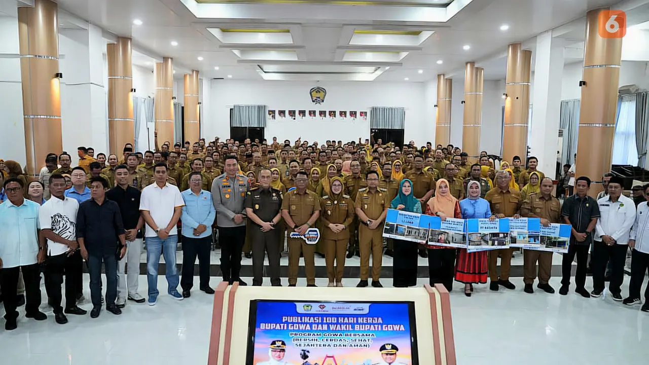 100 hari kerja Bupati Gowa Sitti Husniah Talenrang dan Wakil Bupati Darmawangsyah Muin (Liputan6.com/Fauzan)