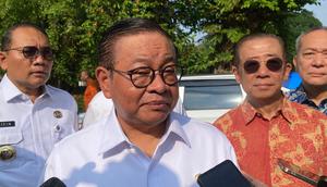 Gubernur DKI Jakarta Pramono Anung menegaskan, Pemprov) DKI Jakarta akan mengikuti kebijakan pemerintah pusat terkait penerapan work from home (WFH). (Liputan6.com/Winda Nelfira)