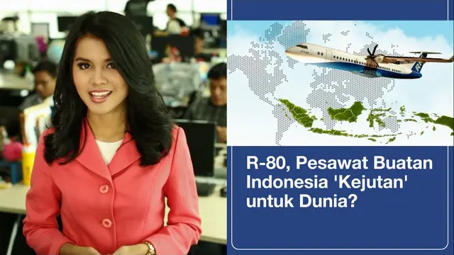 Berita terpopuler yang ada di Facebook Liputan6.com antara lain adalah pesawat R-80 buatan Indonesia yang akan menjadi kejutan untuk dunia. Ada berita terpopuler apa lagi di Facebook Liputan6.com hari ini? Tonton videonya yuk.