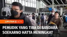 Pemandangan serupa juga tampak di Terminal Kedatangan 1 Bandara Soekarno Hatta, Tangerang, Banten, sepanjang hari Senin (1/5) kemarin hingga akhir penutupan angkutan lebaran 2023, Angkasa Pura mencatat volume penumpang arus mudik dan arus balik menca...