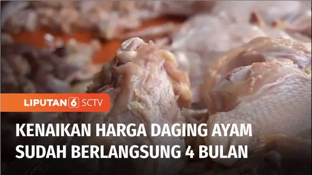 Harga daging ayam potong di Pasar Cileungsi, Kabupaten Bogor, Jawa Barat, kian melambung. Pada Jumat kemarin, 1 kilogram ayam potong sudah mencapai Rp 43 ribu dari sebelumnya Rp 35 ribu.