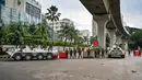 Pemerintah juga meliburkan kegiatan mulai Senin ini sampai tiga hari ke depan. (Munir UZ ZAMAN / AFP)