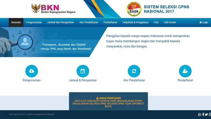 [Bintang] Cara Daftar CPNS Kemenkumham 2017