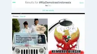 Pasca MK menolak seluruh gugatan hasil Pilpres 2014 yang diajukan Prabowo-Hatta, hastag #RIPDemokrasiIndonesia menjadi populer di Twitter.
