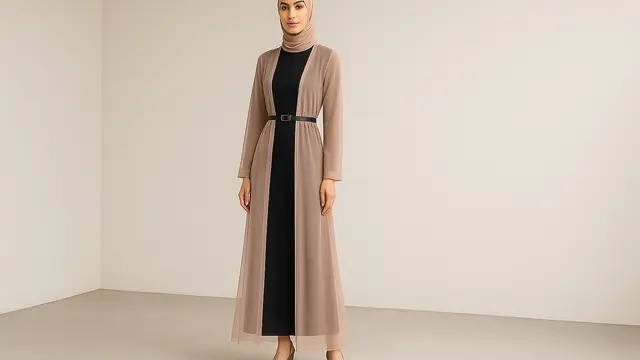 Model Cardigan Tile untuk Kondangan/Ilustrasi oleh AI
