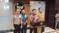 Wiranto mengumumkan bahwa pemerintah mengkaji ulang soal penjabat gubernur dari kalangan Polri (Liputan6.com/ Putu Merta Surya Putra)