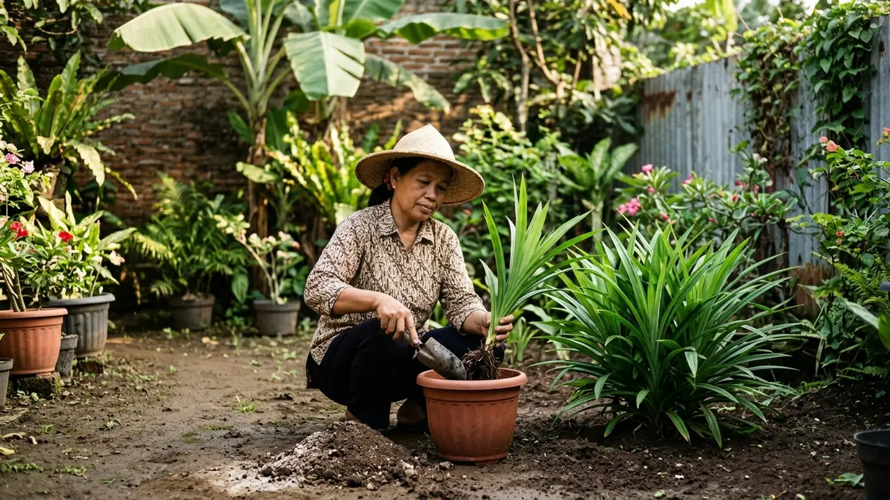 cara menanam daun pandan agar tumbuh banyak