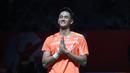 Kemenangan Alwi membuatnya lolos ke 16 besar dan akan berhadapan dengan sesama tunggal putra Indonesia, Jonatan Christie. (Bola.com/M Iqbal Ichsan)