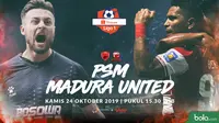 Shopee Liga 1 - PSM Makassar Vs Madura United - Head to Head Pemain (Bola.com/Adreanus Titus)