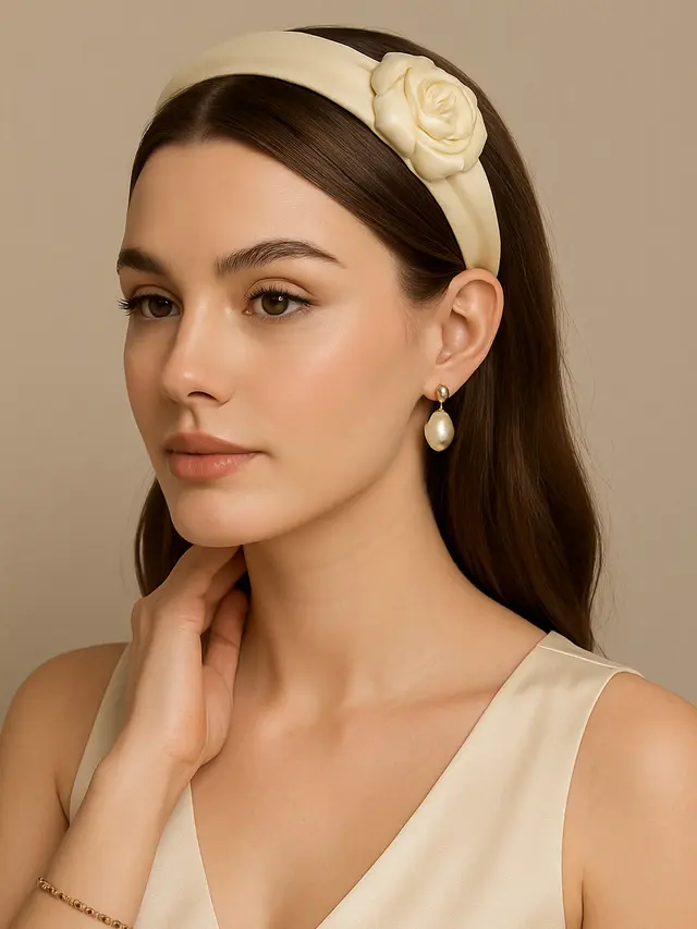 Model Headpiece, Anting, dan Gelang